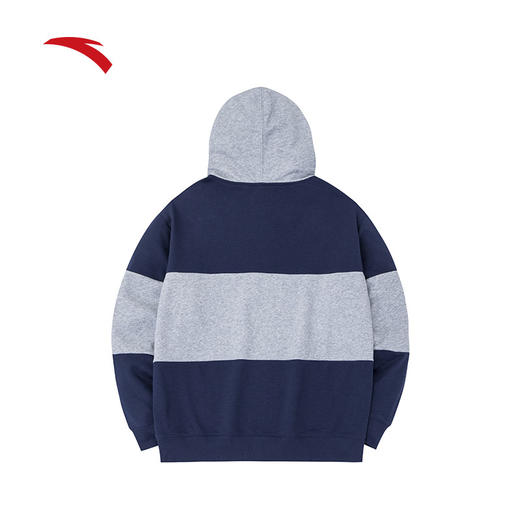 【L/XL/2XL断码】安踏优可丝连帽卫衣男秋季新款长袖休闲套头衫针织上衣152338702【库存有限，如无货将做退款，介意慎拍！】 商品图2