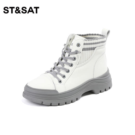 星期六潮酷拼色松糕底女靴SS34116438 商品图10