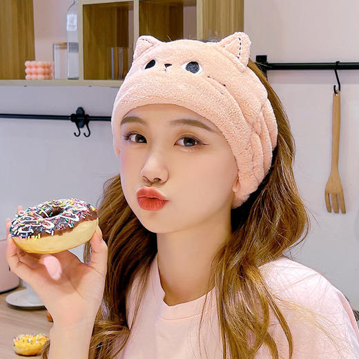 【女神洗脸神器，时尚发饰】甜美萌妹送上宝贝，洗脸束发利多变，憨憨猫咪网红爆款，化妆必备，毛绒头箍俏皮又甜美 直播发饰，款式百变，宽边发带展现女生独特魅力，让你的头发造型更有个性！ 商品图1