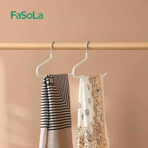 FaSoLa鹅型裤架家用衣架无痕防滑Z字形裤夹衣柜内置裤子收纳神器 商品图11