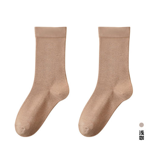 27元任选3双【纯棉堆堆袜】 秋冬季纯色中筒袜  松口月子袜  纯色长筒袜 商品图9