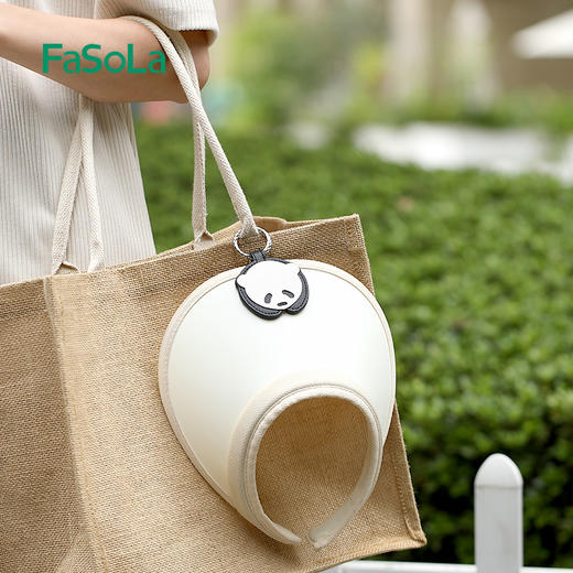 FaSoLa熊猫强磁吸帽夹外出便携旅行包包收纳挂扣太阳帽子防丢神器 商品图1