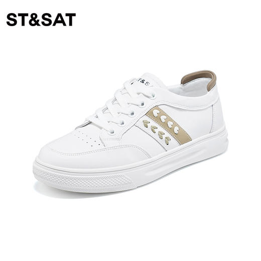 星期六简约爱心透气小白鞋SS33112015 商品图1