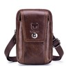 新款牛船长皮具牛皮男士穿皮带包真皮多功能手机单肩斜挎腰包 商品缩略图4