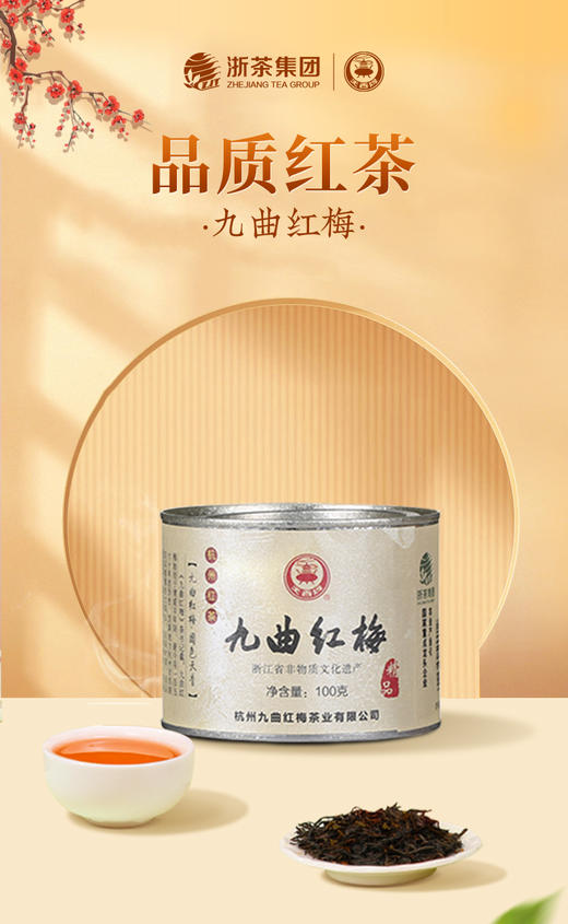 九曲红梅精品AAA（明前）100g单罐 商品图0