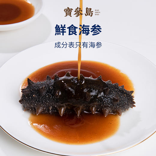 【日常无活动】宝参岛鲜食海参辽参大连发货海参8-12头/500g口感鲜爽营养丰富 商品图5