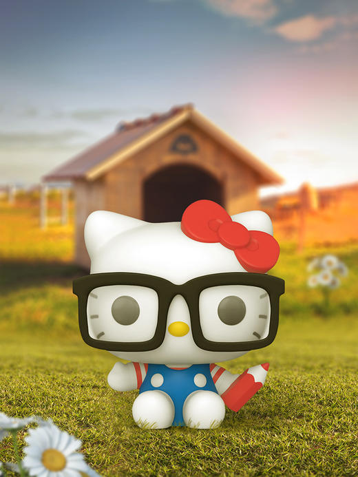 Funko POP Hello Kitty Nerd三丽鸥书呆子凯蒂猫手办摆件 72055 商品图2
