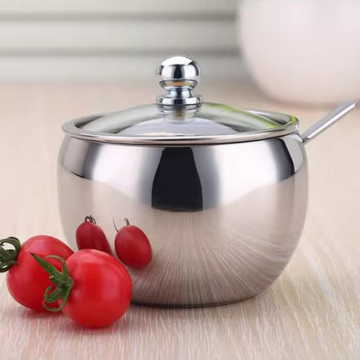 德国戴德  人间烟火不锈钢调味罐套装厨房作料收纳盒三件套 商品图1