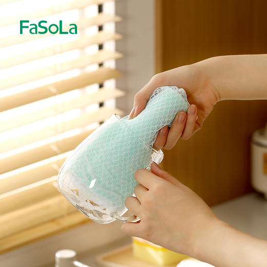 FaSoLa 双面百洁布海绵擦 厨房清洁用品加厚刷锅洗碗去污海绵 商品图4