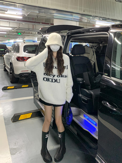 <曾小咸推荐>  【白茶甜绒】马海毛白色毛衣 商品图3