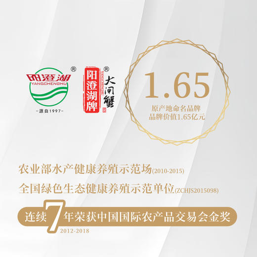 阳澄湖牌出口级有机大闸蟹蟹卡 商品图6