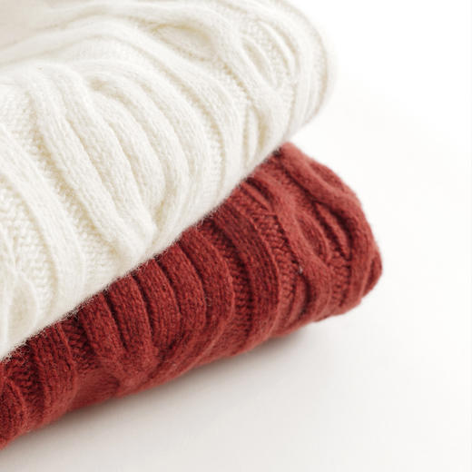 【马克珍妮 芦芙】秋冬装新款 绵羊毛复古提花毛衣 231918 商品图3