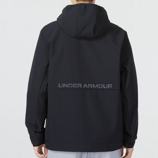 安德玛（Under Armour）秋冬外套男 梭织速干弹力运动服加绒保暖连帽夹克男 22600401 商品图2