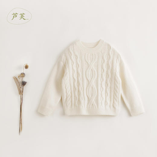 【马克珍妮 芦芙】秋冬装新款 绵羊毛复古提花毛衣 231918 商品图1