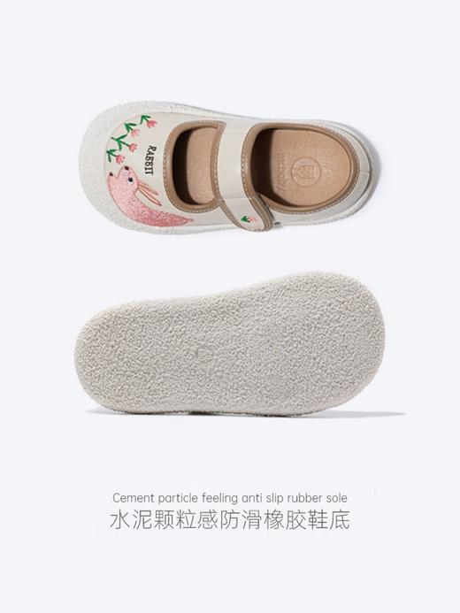 mrbaby童鞋皮鞋原创手绘刺绣女童鞋2023秋新款卡通圆头软底小宝鞋 商品图3