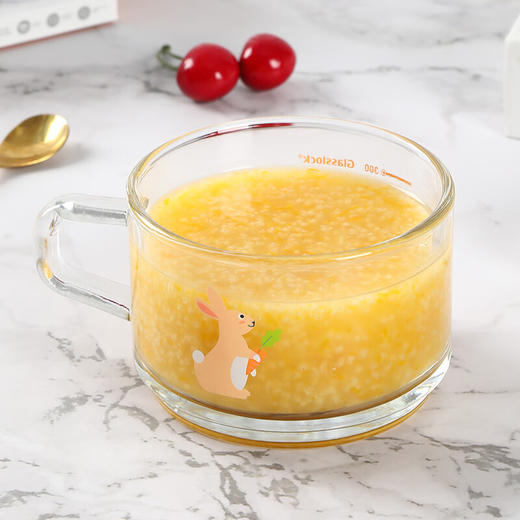 韩国 Glasslock玻璃杯耐热钢化玻璃可微波炉加热早餐杯刻度杯450ML 商品图6