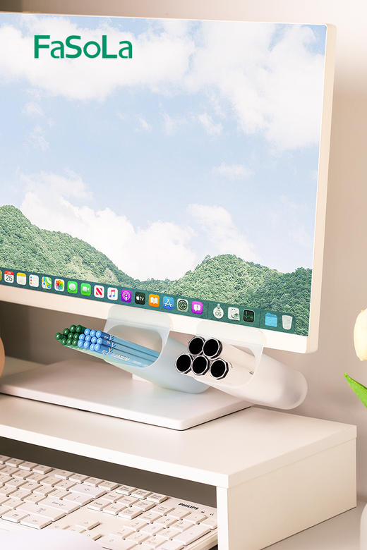 FaSoLa学生女自粘式桌面笔筒 商品图8