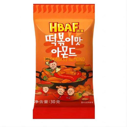 芭蜂辣炒年糕味扁桃仁35g/袋 商品图0
