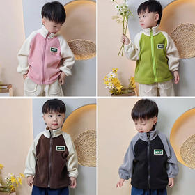 【爆款39.9/1件】奥粒绒外套，暖心陪伴。男女童通用，舒适有型。韩版拼接设计，时尚洋气秋冬必备！lmsh