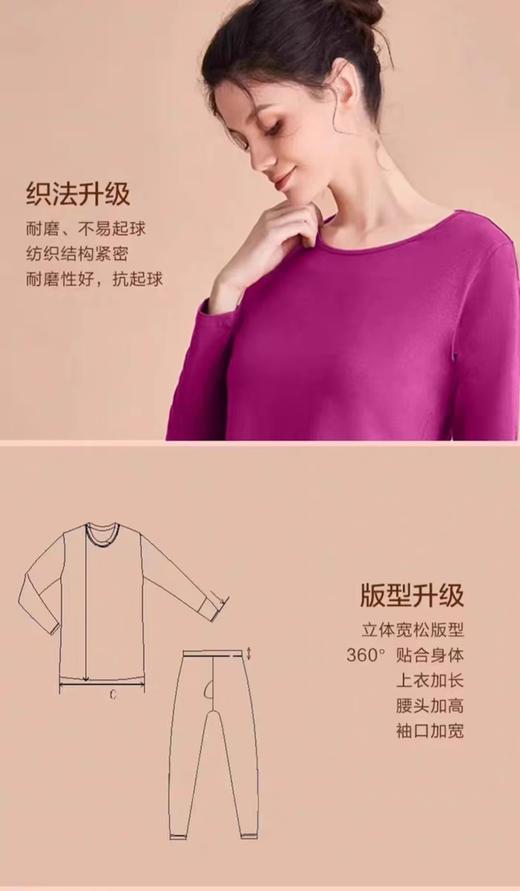 小护士秋衣女士套装纯棉圆领 商品图2