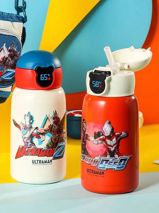 9楼母婴生活馆 BEDDYBEAR杯具熊儿童智能显温保温杯奥特曼联名大容量三盖水壶630mL 吊牌价：238元 活动价：198元 商品图1