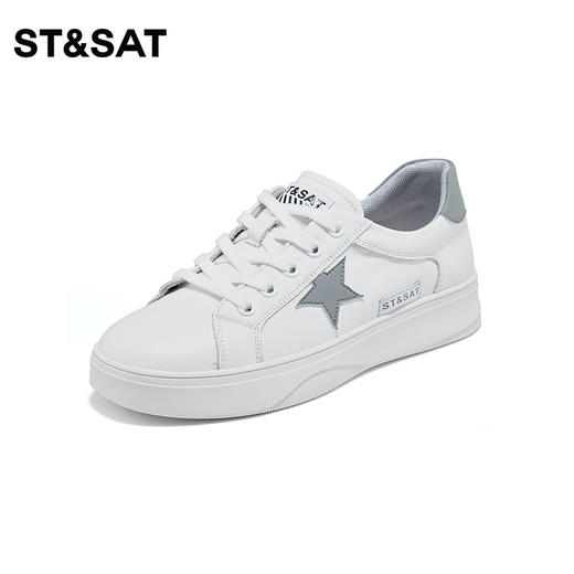 星期六经典百搭星星运动小白鞋SS33112013 商品图6