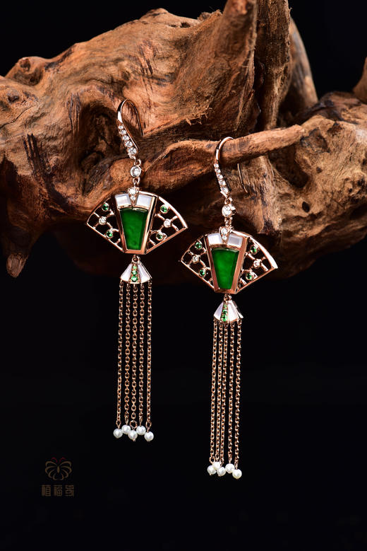【清凉随心】翡翠流苏耳坠    EZ12305013 商品图3
