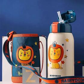 9楼母婴生活馆 BEDDYBEAR杯具熊3D复古儿童保温杯双盖大容量600mL 吊牌价：168元 活动价：148元