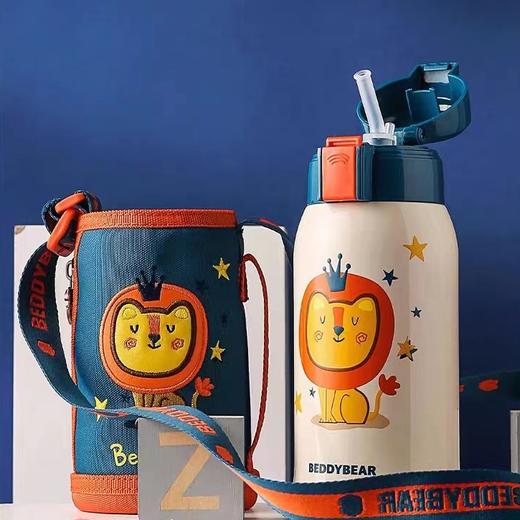 9楼母婴生活馆 BEDDYBEAR杯具熊3D复古儿童保温杯双盖大容量600mL 吊牌价：168元 活动价：148元 商品图0