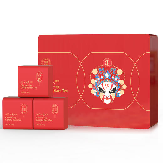 川红 四川特级非遗工夫红茶红运礼盒240g 商品图0