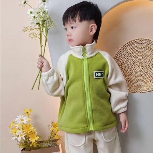 【爆款39.9/1件】奥粒绒外套，暖心陪伴。男女童通用，舒适有型。韩版拼接设计，时尚洋气秋冬必备！lmsh 商品图2