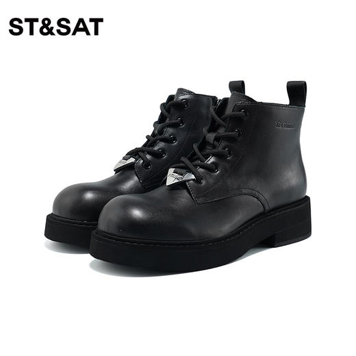 星期六英伦风厚底马丁靴SS34116501 商品图11