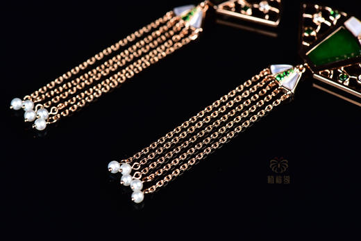 【清凉随心】翡翠流苏耳坠    EZ12305013 商品图6