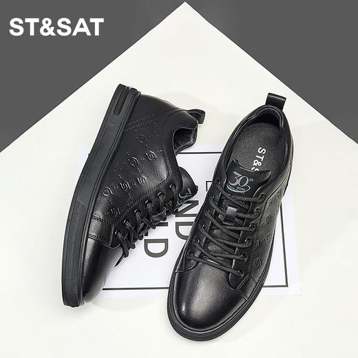 星期六男士复古时尚休闲板鞋SS33122117 商品图2