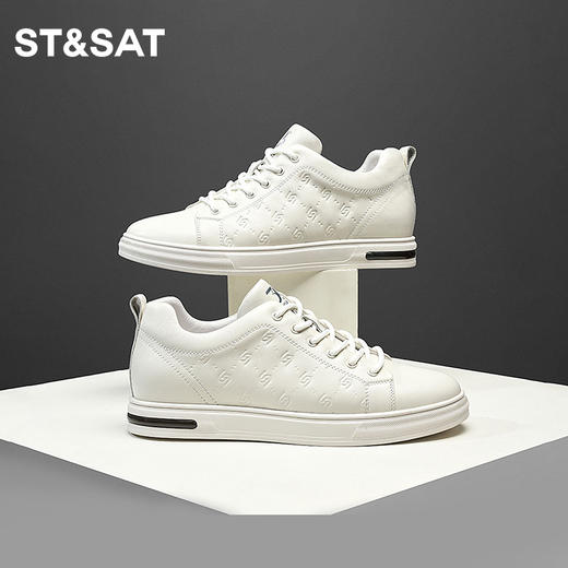 星期六男士复古时尚休闲板鞋SS33122117 商品图0