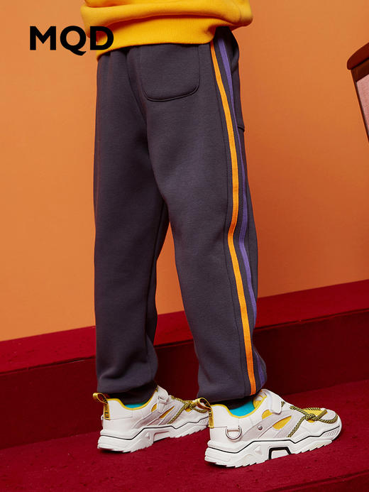 【MQD】【170】童装男童加绒裤保暖冬季新款儿童休闲针织裤裤中大童韩版加厚 商品图2