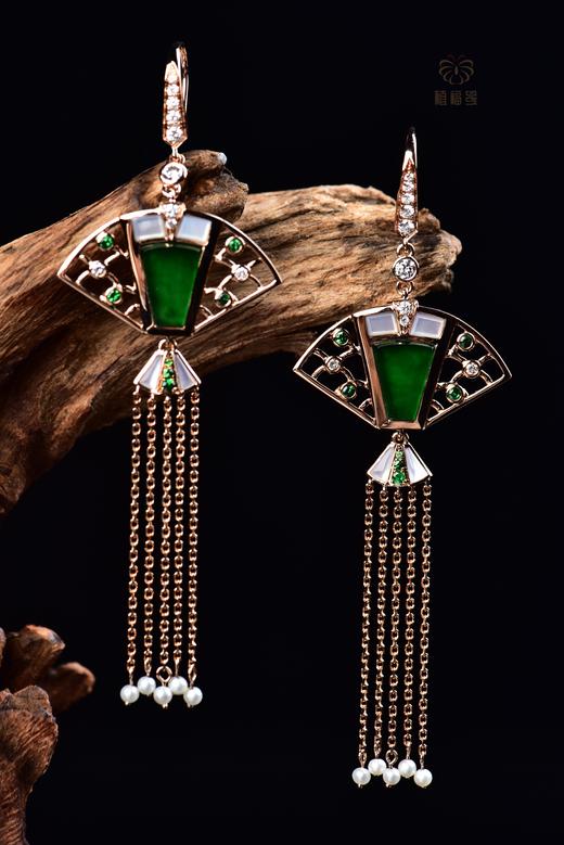 【清凉随心】翡翠流苏耳坠    EZ12305013 商品图1