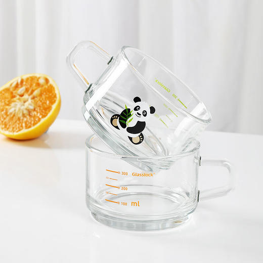 韩国 Glasslock玻璃杯耐热钢化玻璃可微波炉加热早餐杯刻度杯450ML 商品图3