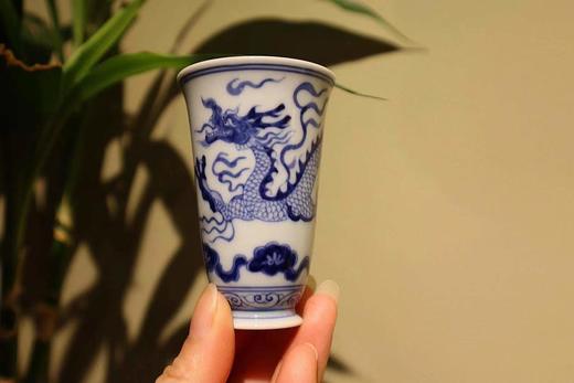 骆云龙老师青花龙纹闻香杯 商品图0