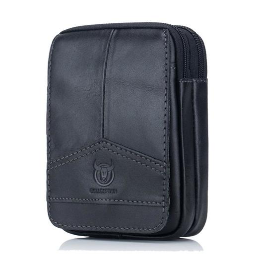 牛船长皮具真皮男穿皮带手机包头层牛皮裤头皮带多功能弹弓包 商品图4