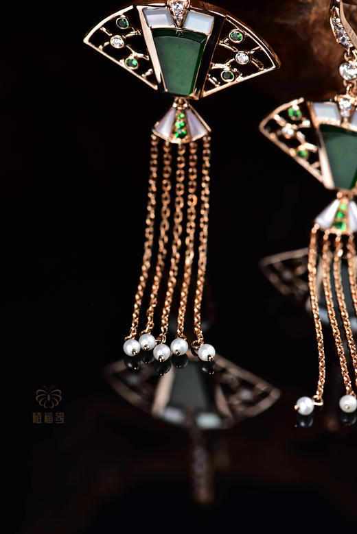 【清凉随心】翡翠流苏耳坠    EZ12305013 商品图5