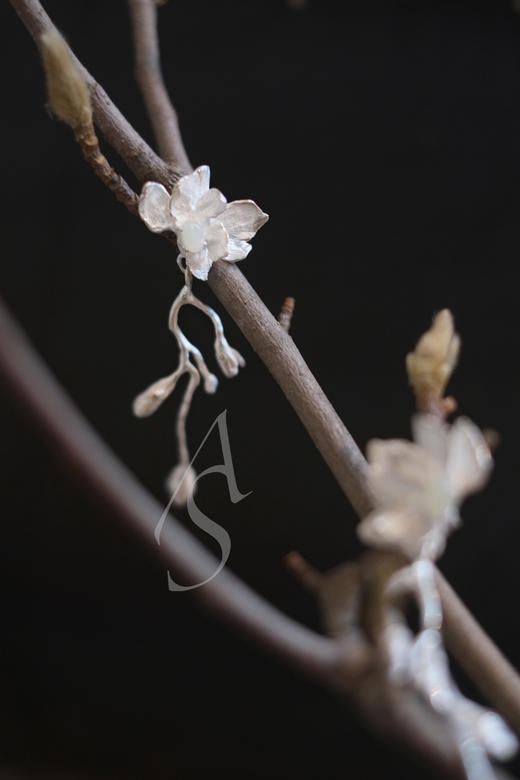 Aokinside 玉兰花耳环（一对） 商品图0