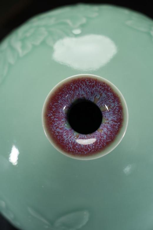 小牡丹石榴瓶  谈志坚制 商品图7