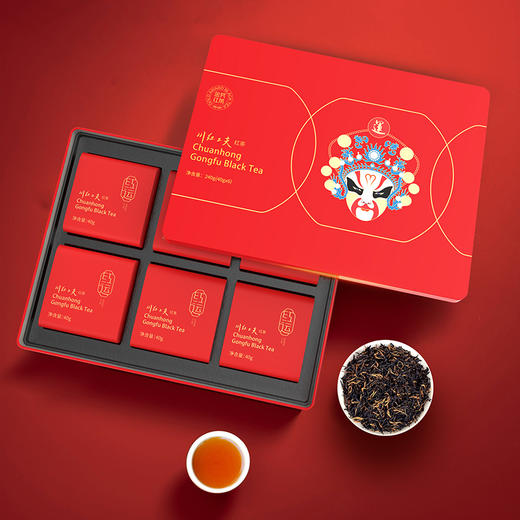 川红 四川特级非遗工夫红茶红运礼盒240g 商品图1