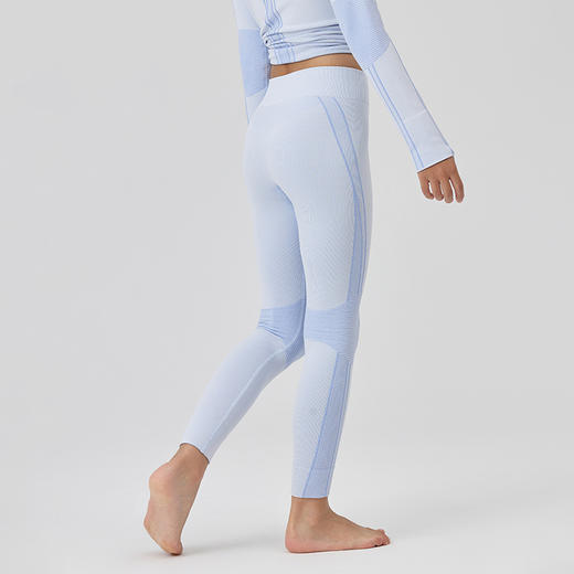 Leorrey乐拉男女童儿童健身衣运动跑步服秋冬训练滑雪打底保暖套装 商品图4