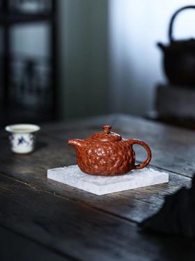 【青山特惠】全手工大红袍朱泥供春紫砂壶 150cc 王文浩（高工）