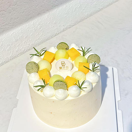 蜜瓜奶油生日蛋糕 商品图0