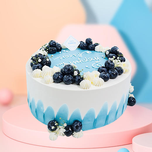 蓝莓花园生日蛋糕 商品图0
