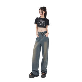 HEY+JEANS 秋季时尚牛仔裤 弹力喇叭裤7168+超时尚阔腿裤9598+特别星空裤459