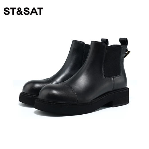 星期六时尚通勤切尔西短靴SS34116502 商品图7